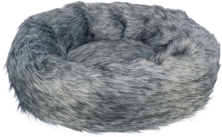Yelina, legowisko, dla psa, okrągłe, czarno-szare, śr. 55 cm