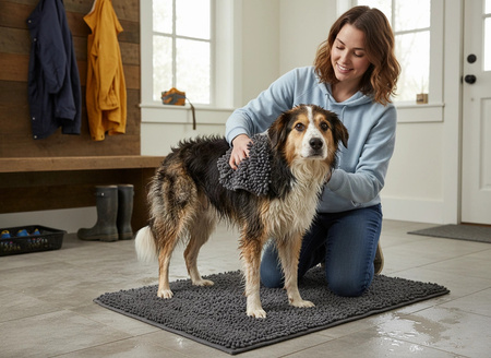 ZOLUX Ręcznik dla psa z mikrofibry do suszenia 90x24 szary