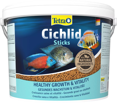 TETRA Cichlid Sticks 10 L wiadro , pokarm dla ryb pielęgnicowatych
