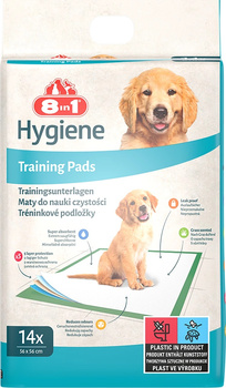 8in1 Podkłady dla psa do nauki czystości Training Pads 57x56cm 14 szt.