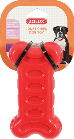 *- ZOLUX Zabawka TPR BUBBLE kość 15 cm kol. czerwony
