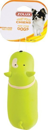 Zolux Zabawka lateksowa dla psa piszcząca Pies 17,5cm,różne wzory i kolory