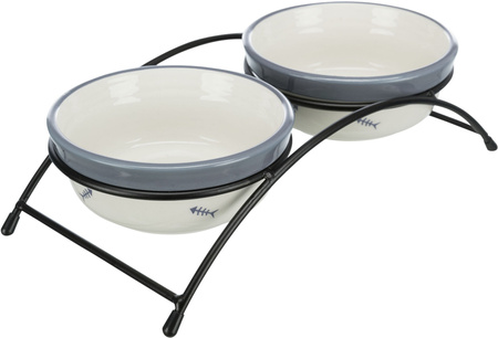 Trixie Miski ceramiczne 0,3L na stojaku [24790]