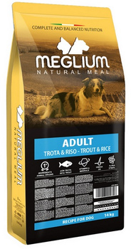 Meglium Dog Adult Trout & Rice 14kg