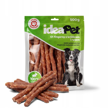 IDEAPET 500g FINGERSY Z KRÓLIKEM I RYŻEM