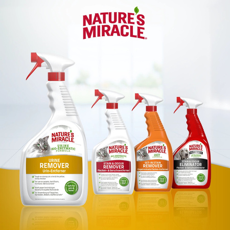 NATURES MIRACLE Płyn do usuwania plam i zapachu moczu kot URINE 946ml