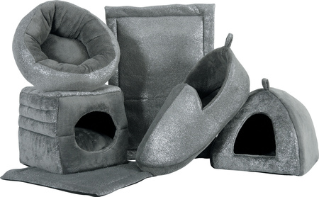 Zolux Legowisko pled dla kota MADEMOISELLE 50 x 50 cm kol. srebrny/szary