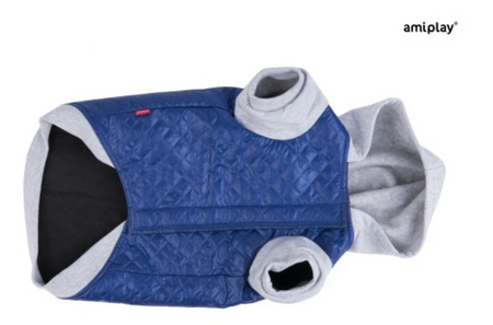 amiplay Boston 37 cm Kurtka puchowa z kapturem dla psa