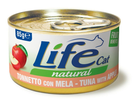 LIFE CAT pusz.85g TUNA + APPLE /24