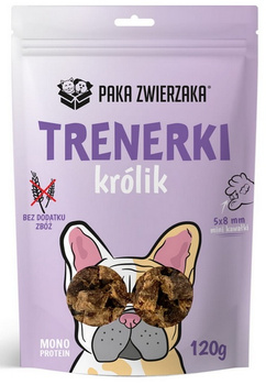 Paka Zwierzaka Trenerki Królik 120g