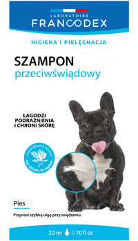 *- FRANCODEX Szampon dla psów przeciwświądowy saszetka 20 ml