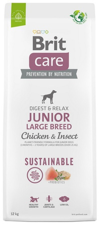 BRIT CARE PIES 12kg JUNIOR LARGE CHICKEN  & INSECT SUSTAINABLE*