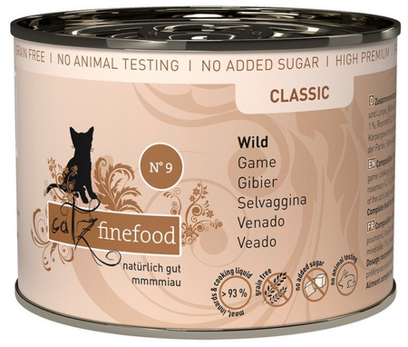 Catz Finefood Classic N.09 Dziczyzna puszka 200g