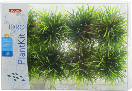 Zolux Ozdoba do akwarium zestaw małych roślin IDRO 16 szt.