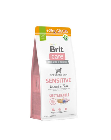 Brit Care Sustainable Sensitive Insect & Fish 14kg (12+2kg gratis)