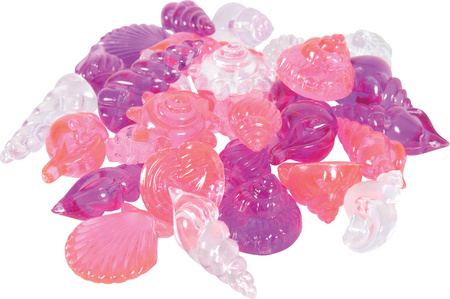 Zolux Ozdoba do akwarium zestaw kolorowych muszelek 32 szt.