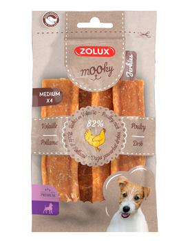 Zolux Przysmak MOOKY Premium Jerkies drób M x 4 szt.