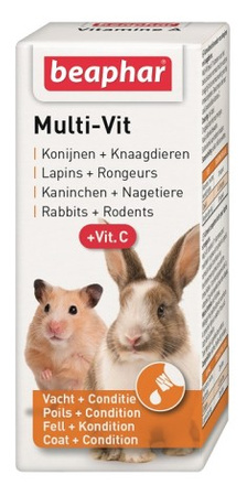 Beaphar Multi-Vit + witamina C dla gryzoni 20ml