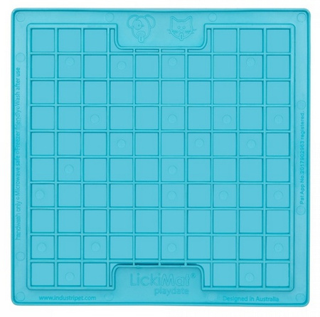 LickiMat Playdate Kwadrat miękki turkusowy