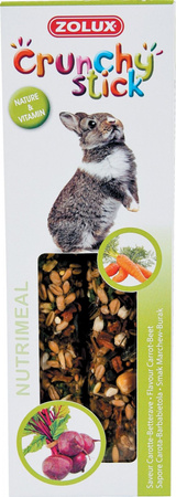 ZOLUX Kolba Crunchy Stick królik marchew/burak 115 g