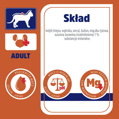 Karma mokra dla kota VET RESPONSE VETERINARY DIET URINARY szalka 85 g