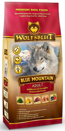 Wolfsblut Dog Blue Mountain - dziczyzna i owoce leśne 500g