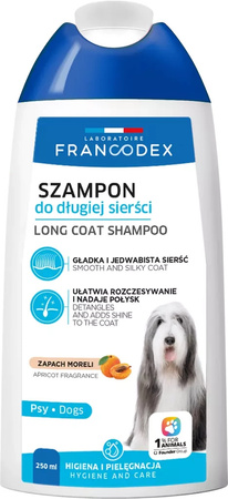 FRANCODEX PL Szampon dla psa do długiej sierści, bez parabenów 250 ml