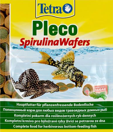 TETRA Pleco Spirulina Wafers 15 g saszetka pokarm warzywny dla ryb dennych