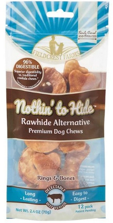 Nothin' to Hide Ring & Bones - chipsy krążki i kostki wołowina 12szt/70g