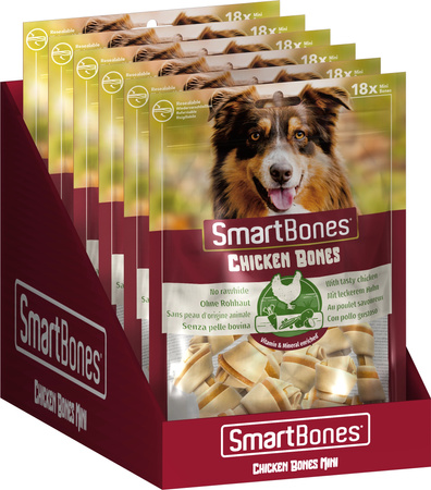 SMART BONES Przysmak dla psa kości o smaku kurczaka Mini 18 szt.