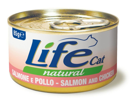 LIFE CAT pusz.85g SALMON + CHICKEN /24