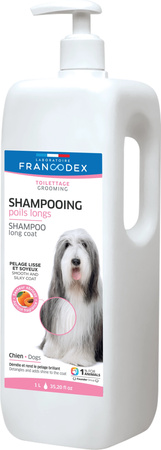 FRANCODEX Szampon dla psa do długiej sierści, bez parabenów1 l