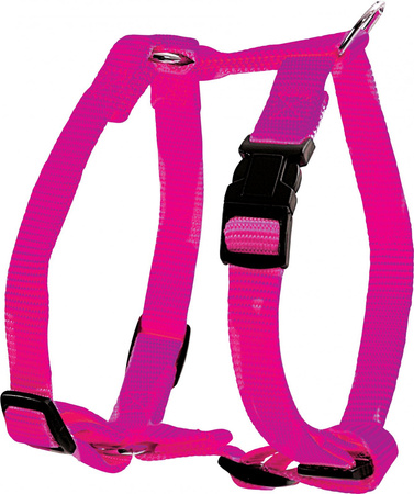 Zolux Szelki nylonowe dla psa regulowane 10 mm kol. fuksja