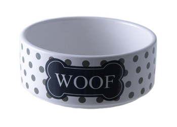 YARRO MISKA CERAMICZNA DLA PSA WOOF       SZARA 13x4,5cm  Y2734