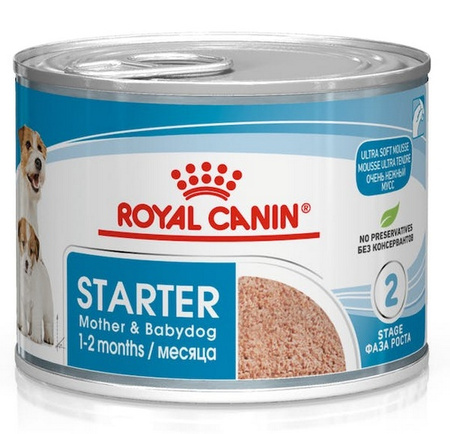 Royal Canin Starter Mother&Babydog karma mokra - mus, dla suk w czasie ciąży, laktacji oraz szczeniąt puszka 195g