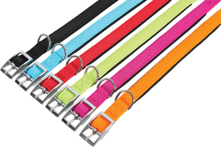 *- ZOLUX Obroża nylon KOMFORT 50 cm/25 mm kol. fuksja