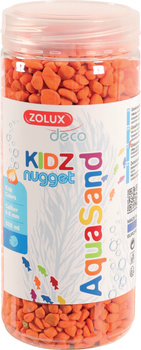 ZOLUX Żwirek do akwarium Aquasand KIDZ Nugget 500 ml kol. pomarańczowy