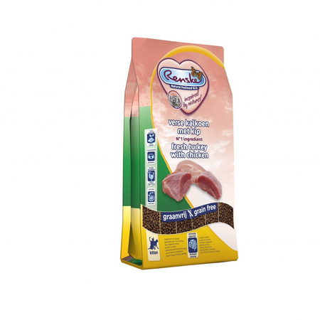 Renske Kitten fresh turkey with chicken - świeży indyk z kurczakiem bez zbóż dla kociąt - 6 kg