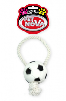 PET NOVA VIN ROPE-SOCCER BALL 28cm /6