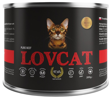 Lovcat Pure Beef puszka 200g