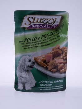 STUZZY PIES sasz.100g SFILACCETTI KURA  SZYNKA /24