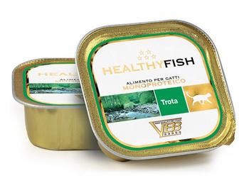 Healthy Meat Kot Mono Pstrąg tacka 90g