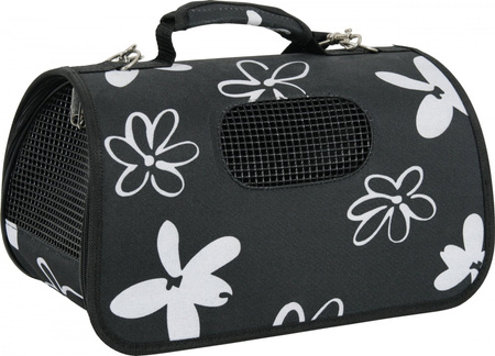Zolux Torba transportowa dla psa i kota FLOWER średnia czarna