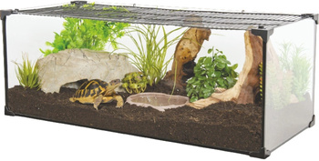 ZOLUX Terrarium dla żółwi lądowych  KARAPAS TERRA PRO 60 kol. czarny