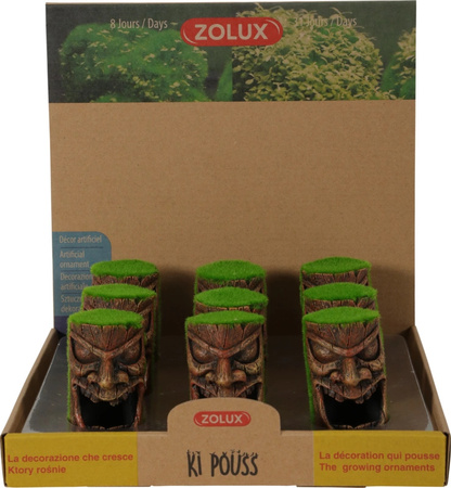 Zolux Ozdoba do akwarium totem TETE KIPOUSS z nasionami 4,5x5,1x7,9 cm