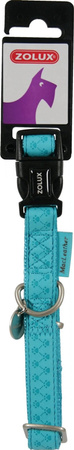 ZOLUX Obroża dla psa regulowana Mac Leather XS 10 mm kol. turkusowy