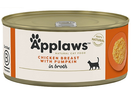 Applaws puszka dla kota Kurczak i Dynia 70g