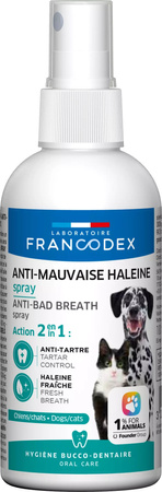FRANCODEX Spray dla psów i kotów przeciwko nieprzyjemnemu oddechowi 100 ml