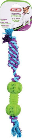 ZOLUX Zabawka dla psa kauczukowa Kość ze sznurem 12 cm