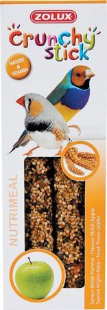 *- ZOLUX Crunchy Stick ptaki egzotyczne proso/jabłko 85 g